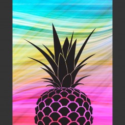 Colourful Pineapple (jpeg file) 8x10 inch